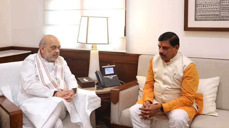 मध्य प्रदेश के मुख्यमंत्री मोहन यादव ने गृह मंत्री अमित शाह से की मुलाकात